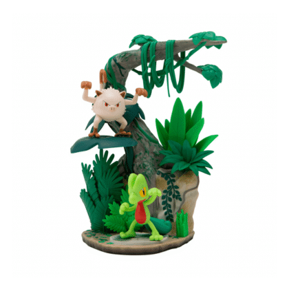 Pokémon Diorama - Mankey & Treecko