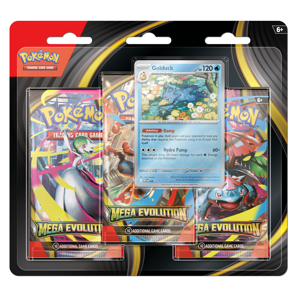 Mega Evolution 3-Pack Blister Golduck